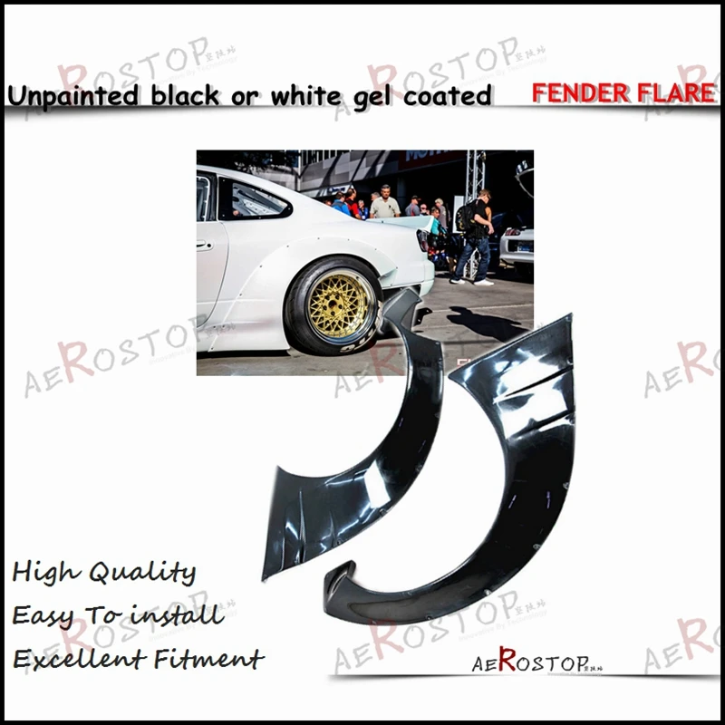 Переднее крыло из стекловолокна FRP ROCKET RB BUNNY V2 STYLE + 50 мм и заднее 75 для 99-02 S15 SILVIA 200SX |
