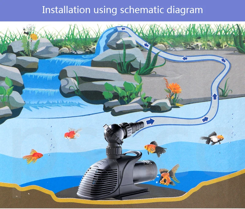 Супер низкая мощность погружной ECO Водяной насос для садового пруда фильтр