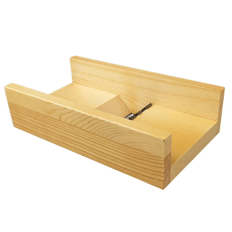 Деревянная Регулируемая буровая нож для мыла деревянная коробка резки и