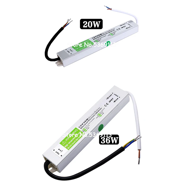 Водонепроницаемый IP67 Светодиодный драйвер Ac dc 12V/24V 10W 15W 20W 25W 30W 36W 45W 50W 60W 80W 100W 120W 150W