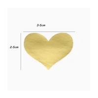 120pcslot multi gold heart series adhesive paper decorative seal sticker diy scrapbook sticky package label bookmark for gifts