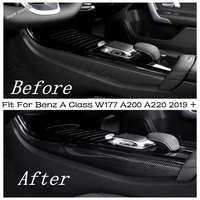 inside center control stalls gear shift box strip cover trim for mercedes benz a class w177 a200 a220 2019 2022 interior