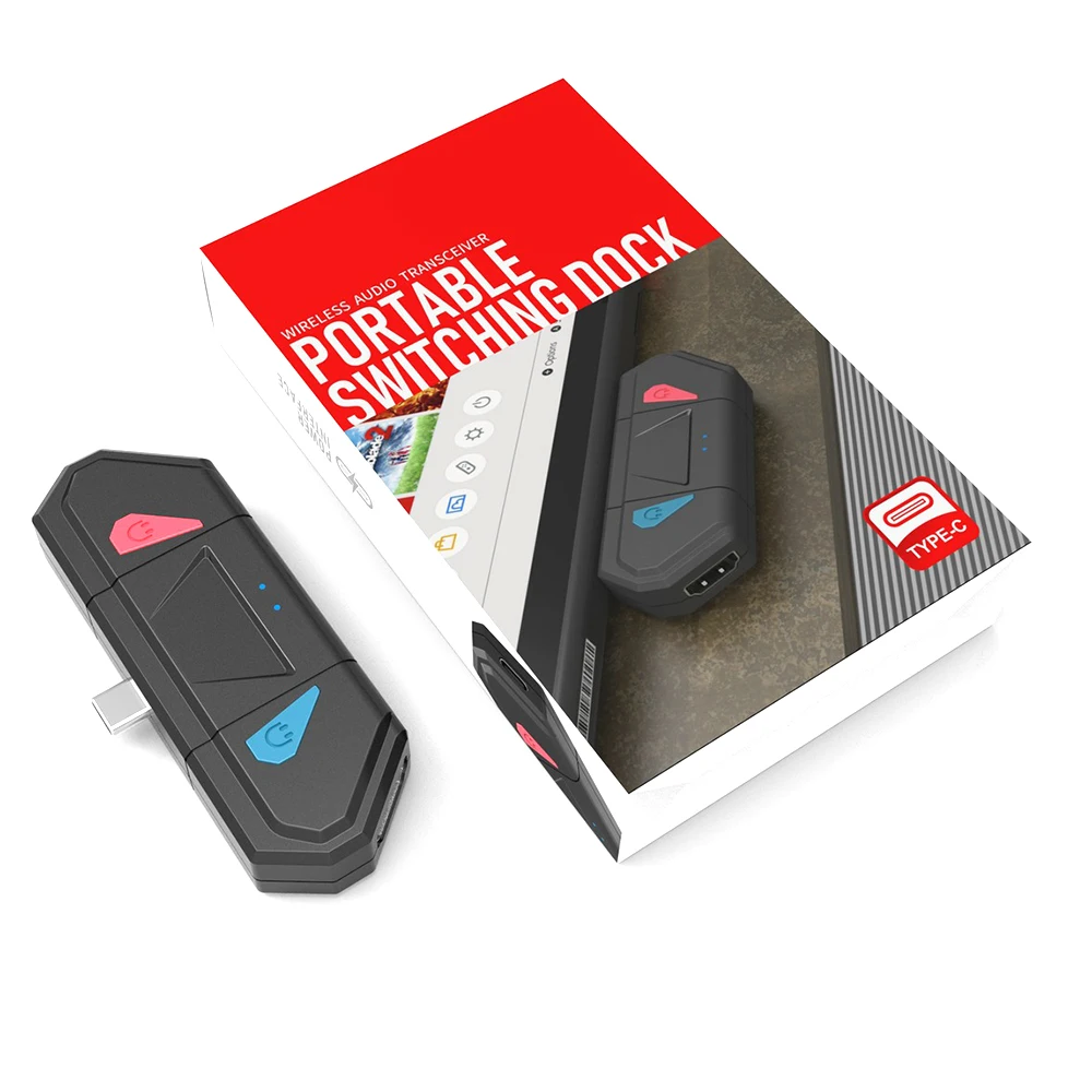 Беспроводной аудио передатчик Bluetooth V5.0 адаптер приемопередатчика USB Type C для NS