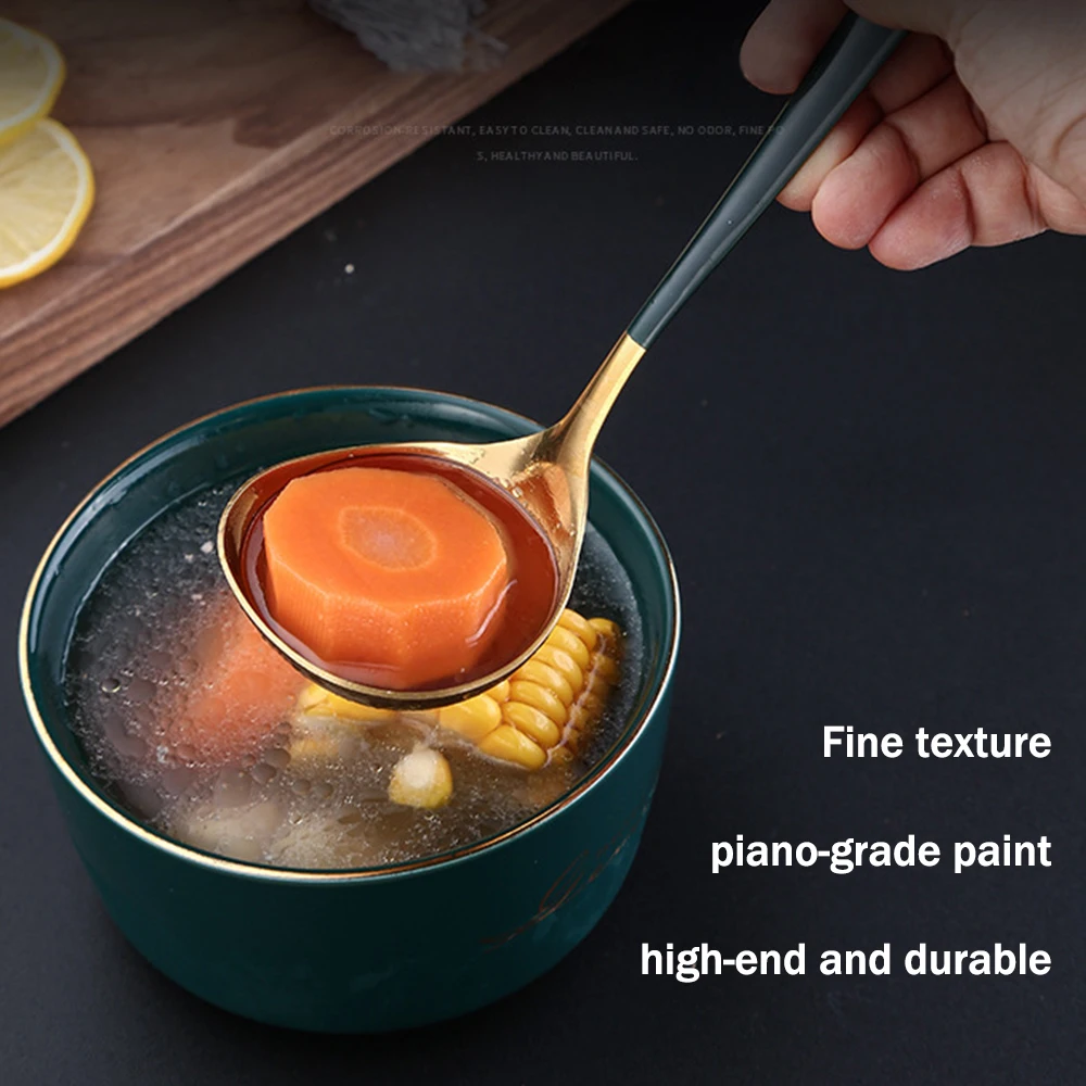 Ложка для супа из нержавеющей стали с длинной ручкой 304 | Дом и сад