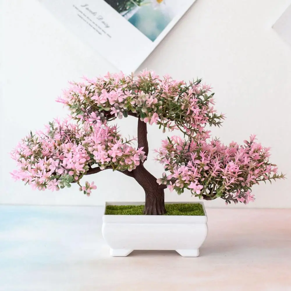 

1Pc Artificial Flower Pine Tree Plant Photograph Prop Wedding Home Bonsai Decor wedding decoration