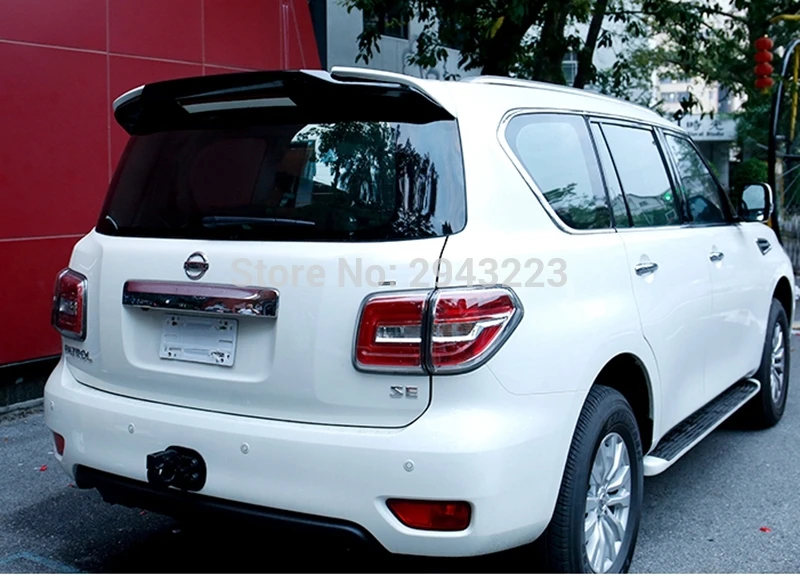 Задний спойлер для Nissan патруль Y62 2011 2019 из АБС пластика белого и черного цвета