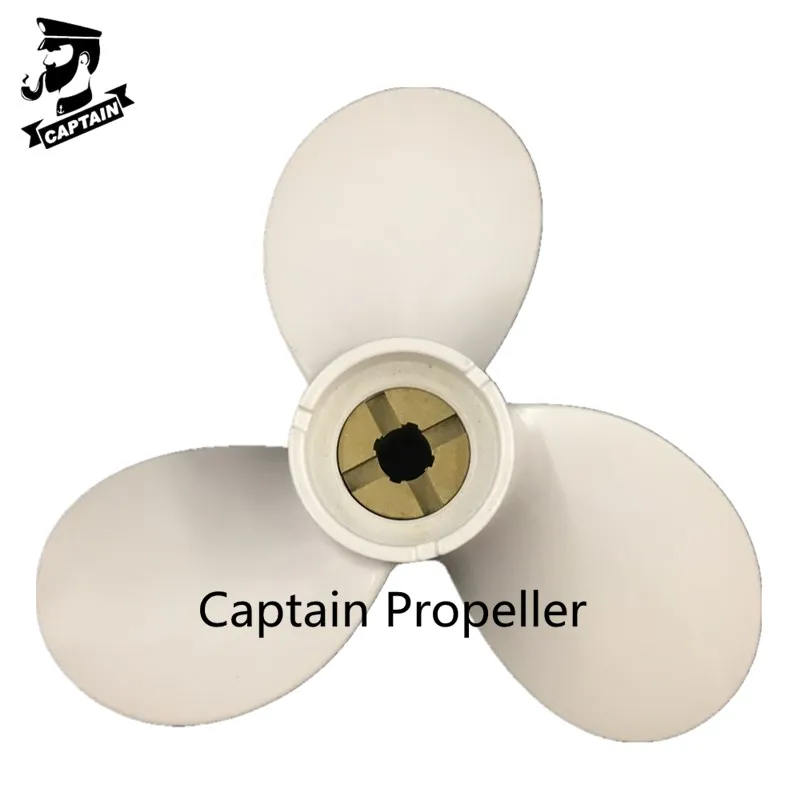 Подвесные двигатели Captain Propeller 9x7 1/2 C Fit Yamaha 5HP 8HP алюминиевый штырьковый привод Spline