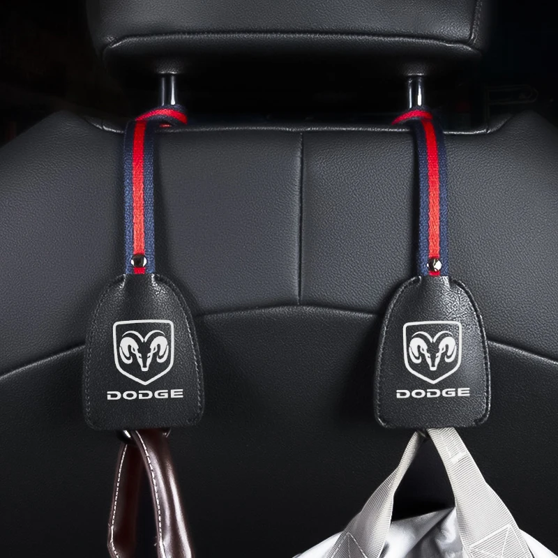 

1pcs car accessories leather case car seat back hook hidden For Dodge- Charger JCUV Ram Caliber Durango Dart Avenger