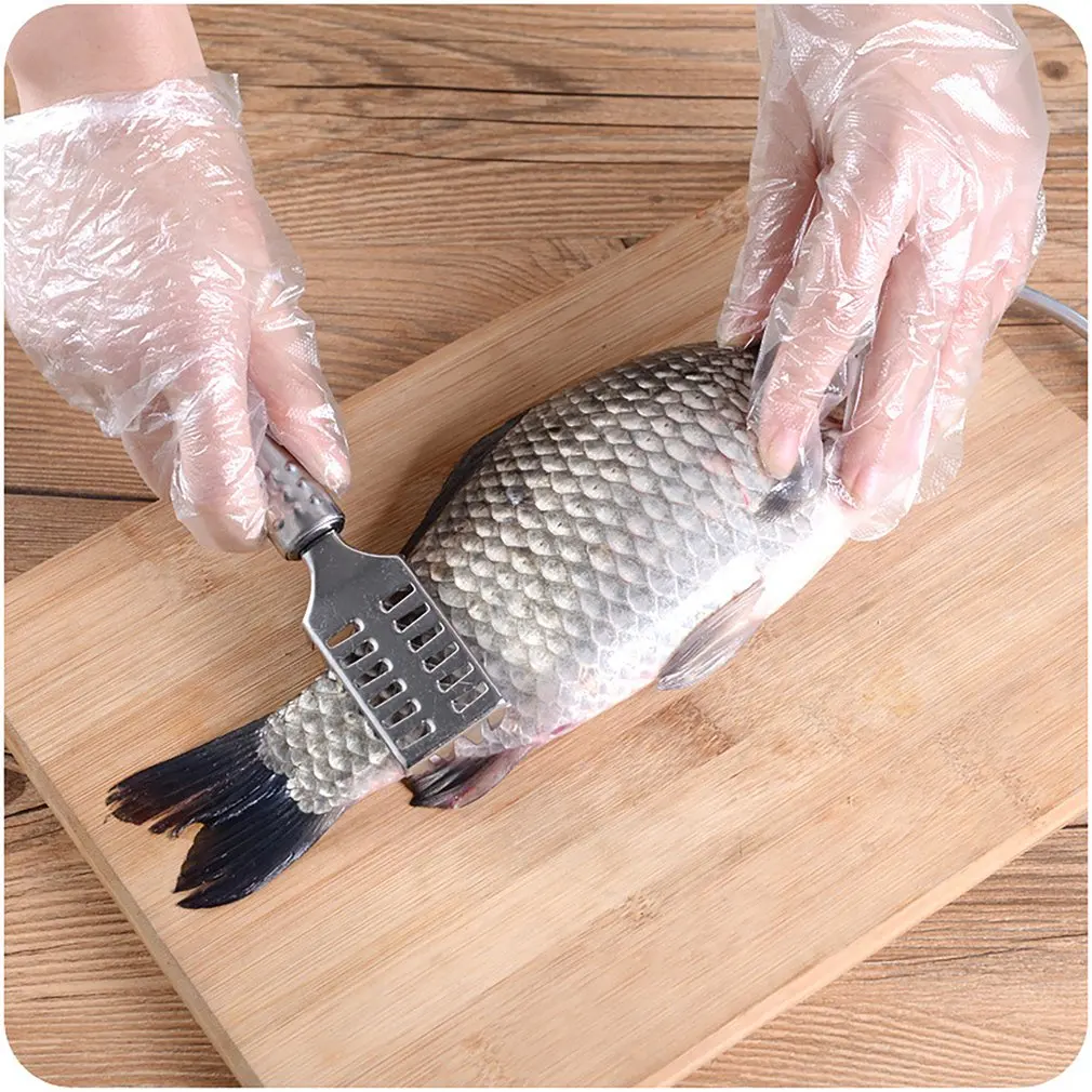 

New Stainless Steel Fast Cleaning Fish Skin Fish Scale Scaler Scraper Remover Seafood Descaler