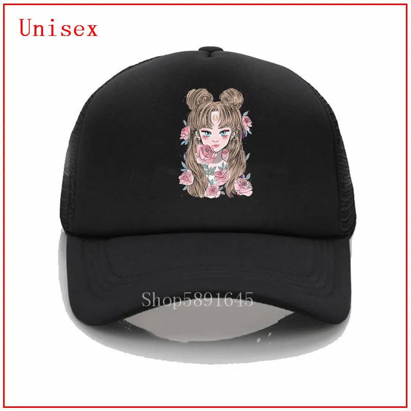 Женская бейсбольная кепка с рисунком аниме манга Сейлор Мун зайчик сетчатая