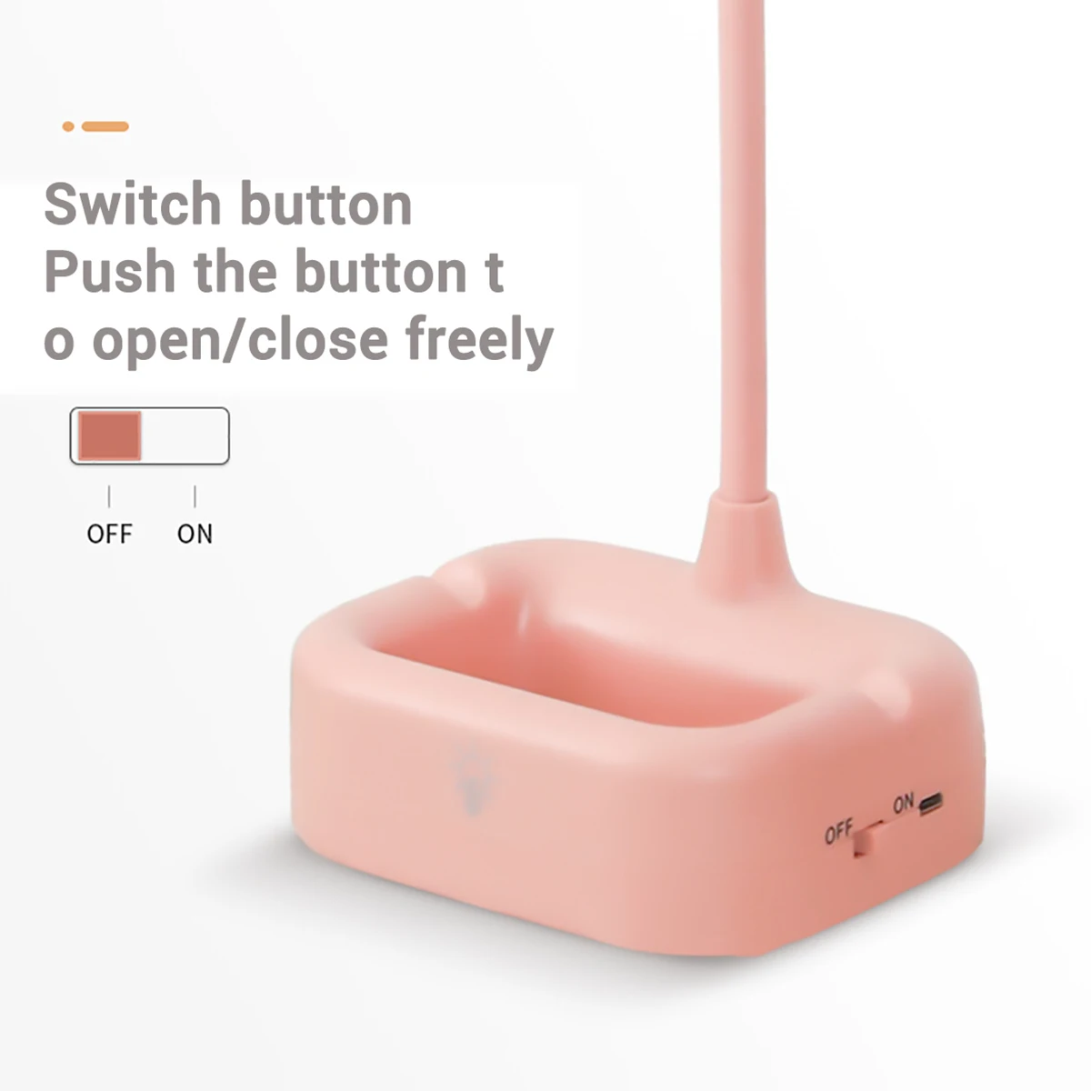 USB перезаряжаемая Светодиодная настольная лампа с сенсорным регулированием для