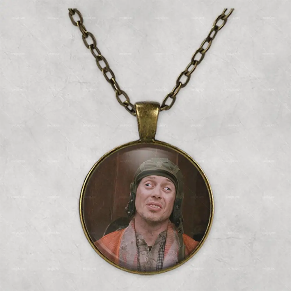 Steve Buscemi crazy eyes Personalised Photo Necklace Picture Jewelry necklaces pendants Circle Locket Memorial Gift | Украшения и