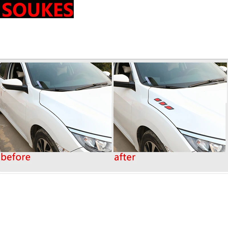 Светоотражающие полосы на капот автомобиля 6 шт. наклейки для Renault Megane 2 3 Duster VW Touran