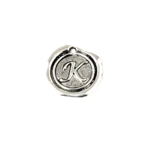 20pcslots alloy letter k charms pendants for jewelry making bracelet necklace diy accessories 18x18 5mm a 470