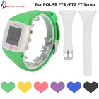 Силиконовый резиновый ремешок для часов POLAR FT4 FT7, цветной сменный ремешок для часов polar ft4 ft 7, Прямая поставка