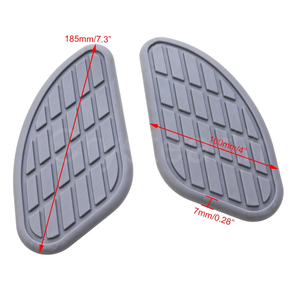 

Motorcycle Fuel Tank Knee Pads Protector Stickers Side Panels Decal For Harley Honda Yamaha Cafe Racer Vintage Tank Traction Pad