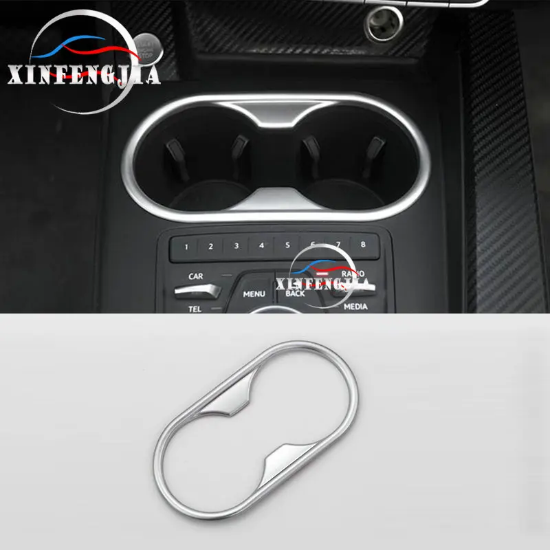 

Для Audi A4 A5 B9 17-18 хромированный Центральный держатель для чашки с отделкой