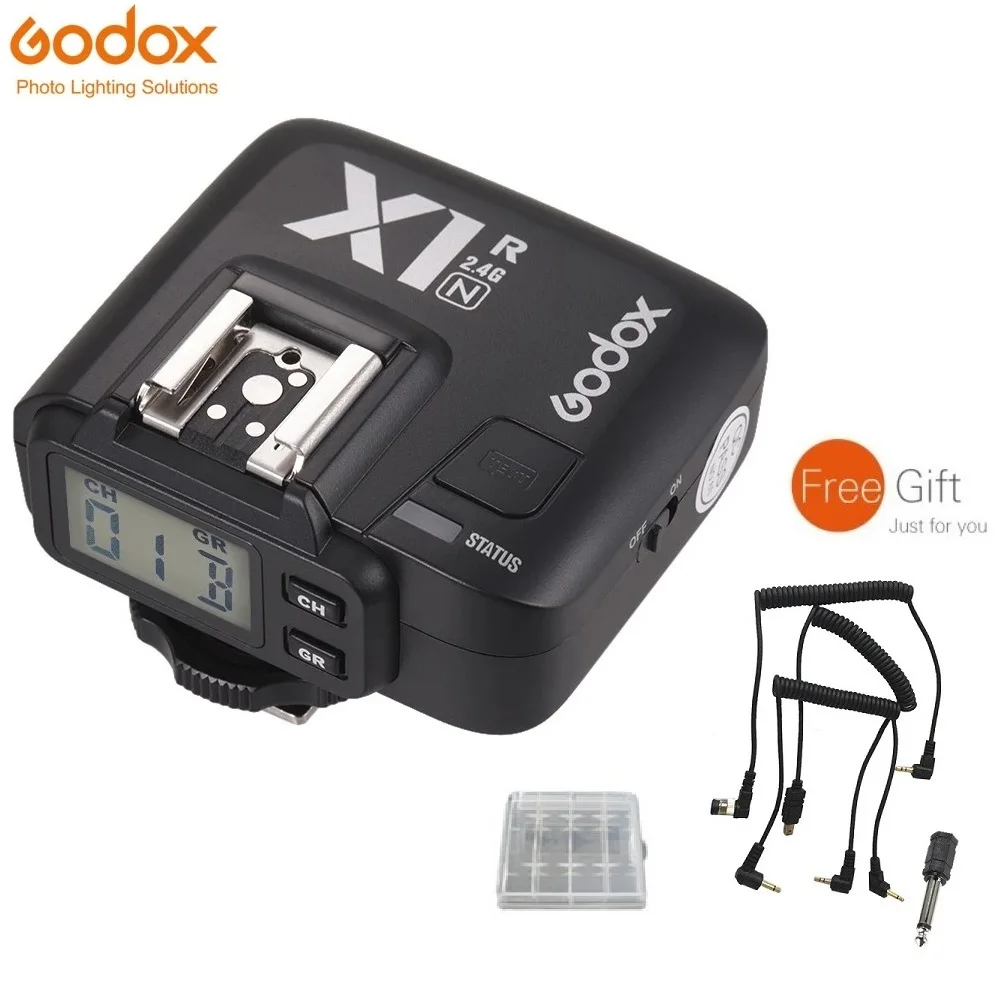 Беспроводной триггер для вспышки Godox X1R N TTL 2 4G камеры Nikon DSLR триггера X1N|Пульты и
