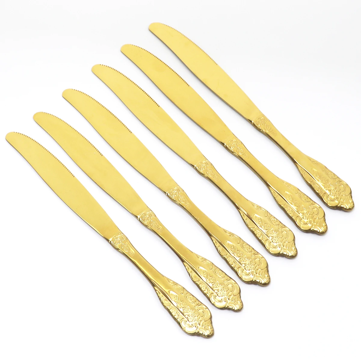 Столовый набор из ножа вилки ложки и столовой посуды нержавеющей стали