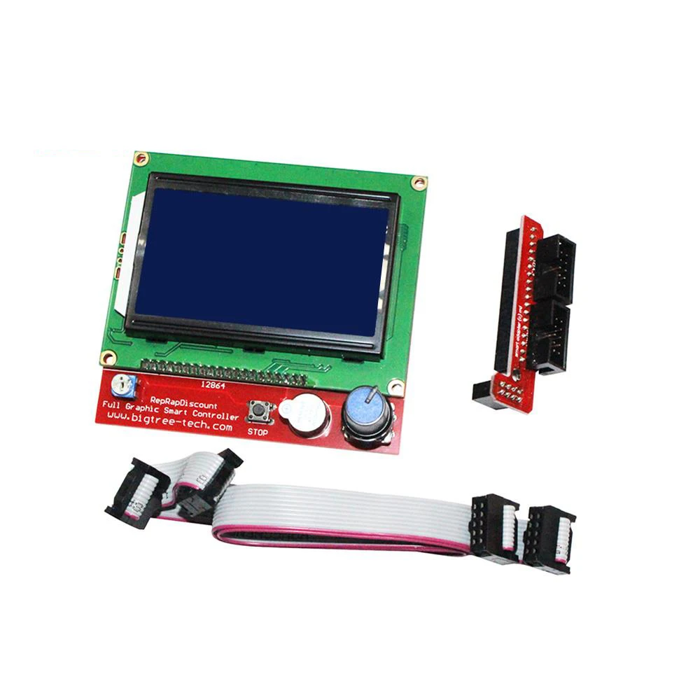 Детали 3D-принтера Reprap Ramps 1,4 комплект с Mega 2560 R3+ Heatbed MK2B+ 12864 ЖК-контроллер+ A4988 Драйвер+ концы+ кабели