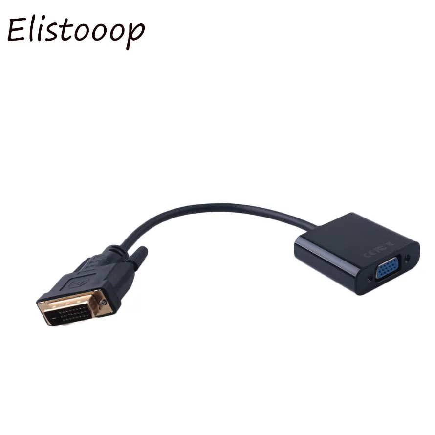 HDTV конвертер Full HD 1080P DVI D 24 + 1 к VGA 15Pin адаптер Папа мама Monito для ПК ноутбука дисплей