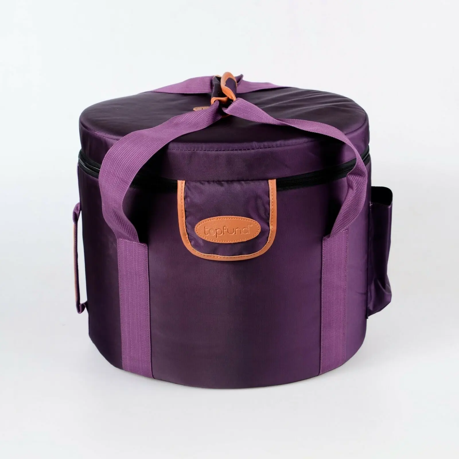 Переноска хрустальных Поющая чашек topфонд 8 дюймов сверхпрочный холст фиолетовый