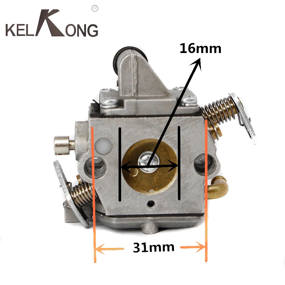 Kelkong Карбюратор carb для зама 180 C1Q-S57B Fit stihl бензопила зама 017 018 MS170 MS180 Запчасти бензопилы#11301200603