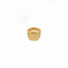 Женское обнаженное квадратное темпераментное винтажное бронзовое кольцо