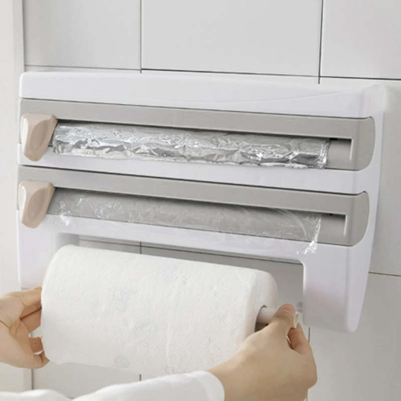 Держатель для рулона алюминиевой фольги настенный держатель бумажных полотенец