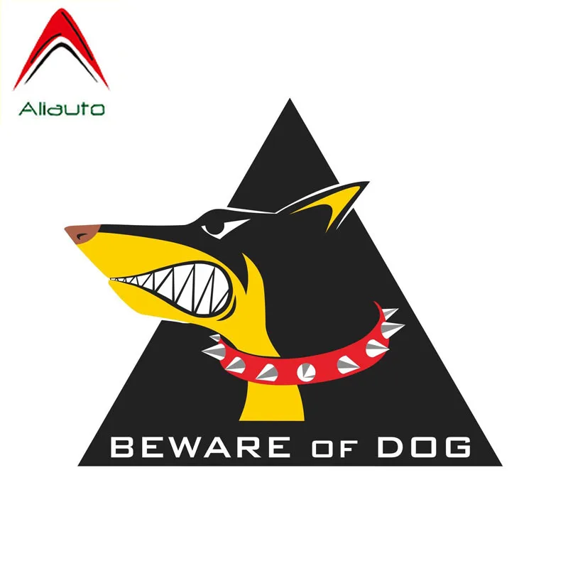 

Aliauto Lnteresting Car Sticker Beware of Dogs Warning Accessories Reflective Water Proof Vinyl Decal for Nissan Suzuki,10cm*8cm
