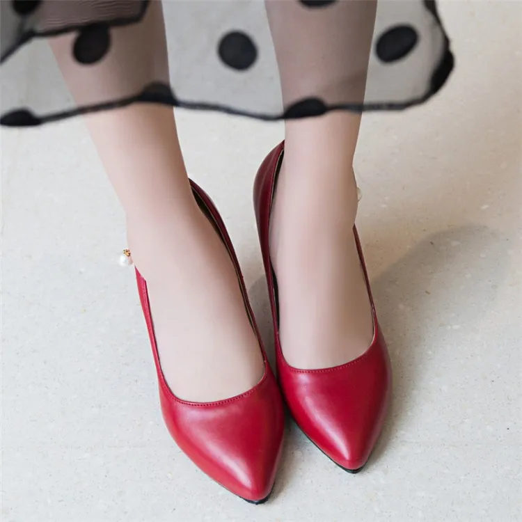 Женские туфли на высоком каблуке женские туфли-лодочки тонкие с острым носком