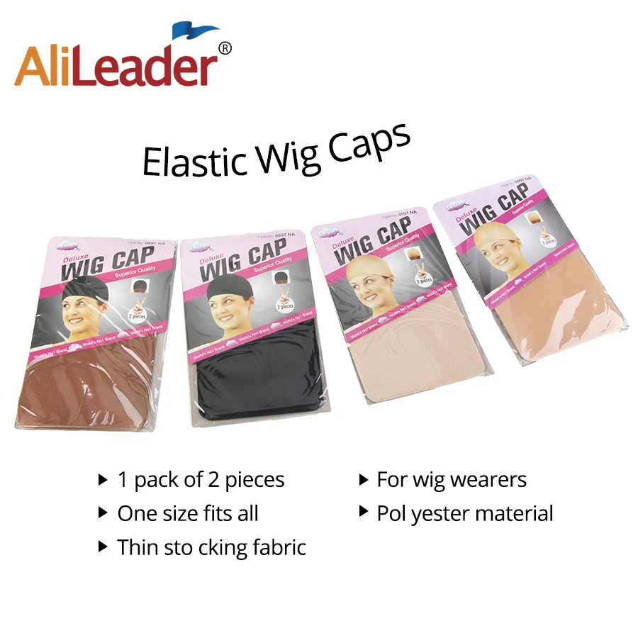 Alileader Clearance Quality Wig Caps Stocking 2Pcs Monofilament Cap Mesh Beige Nude For Making Free Size Net |