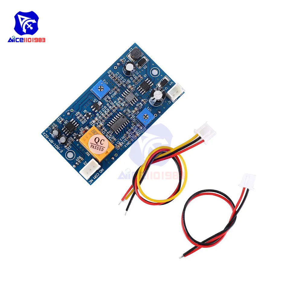 diymore Microwave Radar Sensor Module Delay Time Sensing Distance Switch Controller DC 9V 12V 24V 10GHz with Wires for Arduino