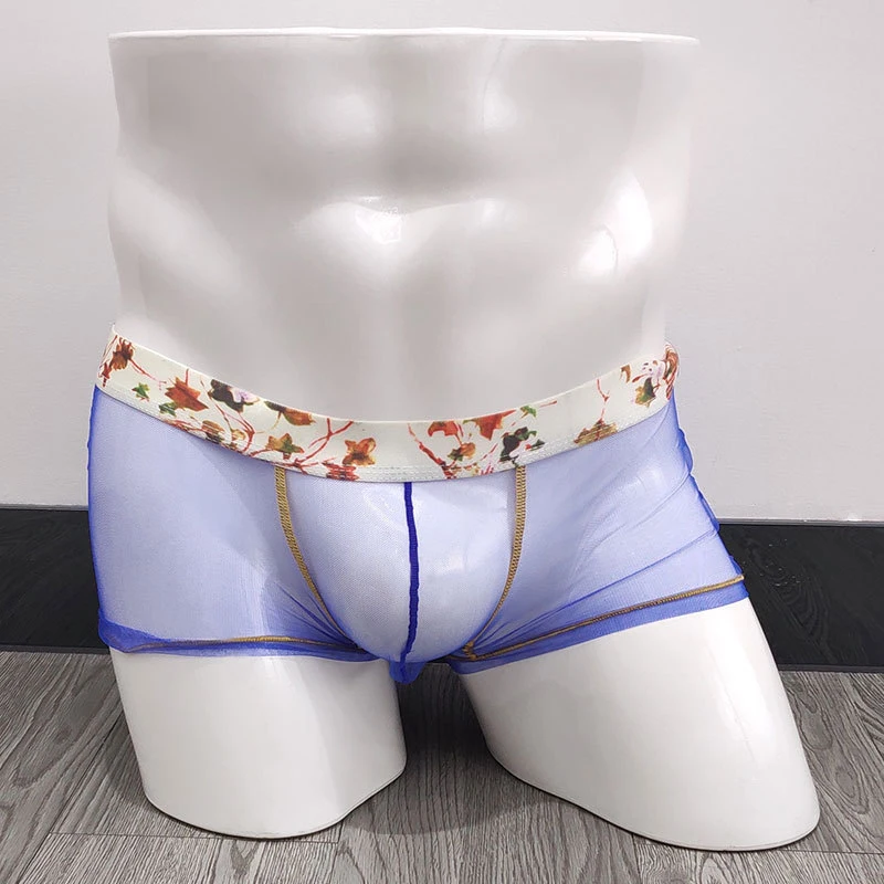 

Men Sexy Seamless Underwear Pants Mens Ultra-thin Transparent Boxershorts Male Mid-rise Homme Panties Boxer Shorts Underwear