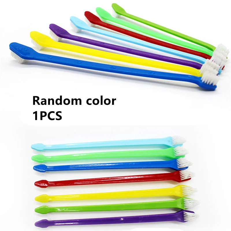 Random1pcs Новинка, резиновая зубная щетка для домашних животных, игрушки для собак, защита окружающей среды, силиконовая перчатка для собак и кошек, чистящие зубы, товары для домашних животных - Цвет: Random1pcs