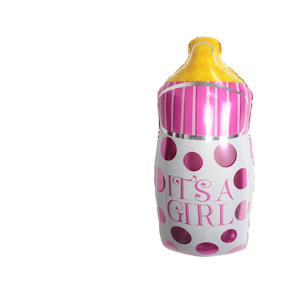 pink bottle 10 шт./лот 12 дюймов Детские шары для душа его мальчик это девушка с воздушными шарами пол раскрыть День Рождения украшения шар поставки - Цвет: pink bottle