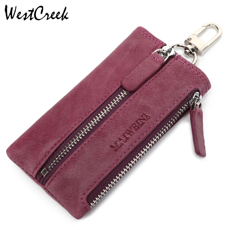 Винтажные кошельки для ключей из натуральной кожи органайзер от дома чехол с