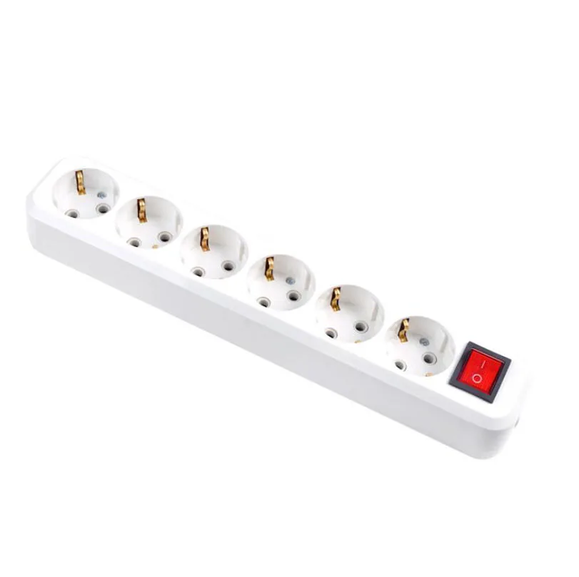 3/4/5/6 способы Мощность полосы Schuko Европейский ЕС розетка Smart Plug DIY собрать