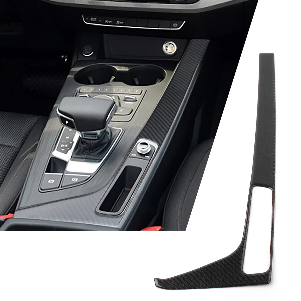 

For Audi A4 B9 A5 S5 2017 2018 2019 2020 Console Gear Shift Box Frame Trim Cover Carbon Fiber ABS Car Accessories LHD