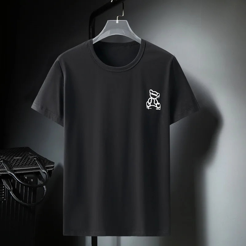 Мешковатая футболка 10XL размера плюс мужская летняя с коротким рукавом модная