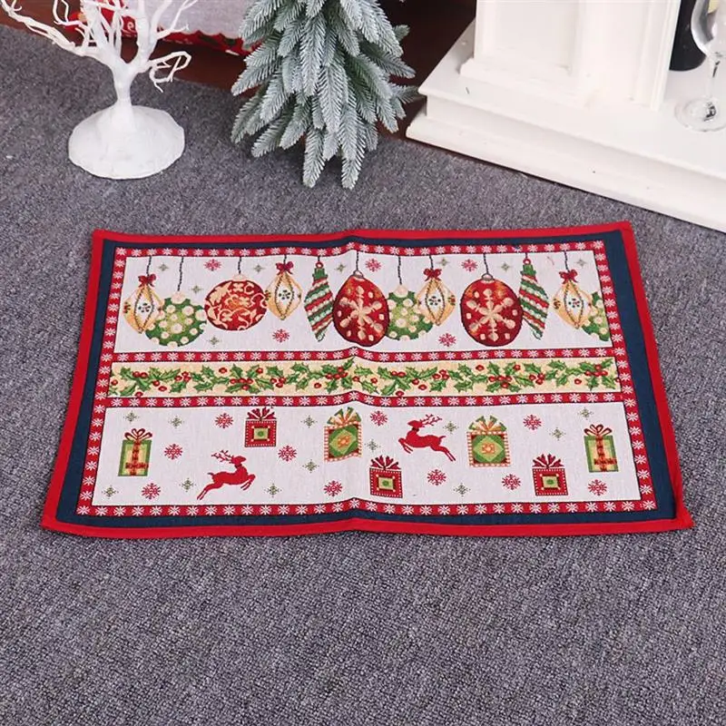 

Водонепроницаемый Противоскользящий Рождественский дверной коврик, Придверный коврик, прочный резиновый напольный коврик для прихожей, Р...