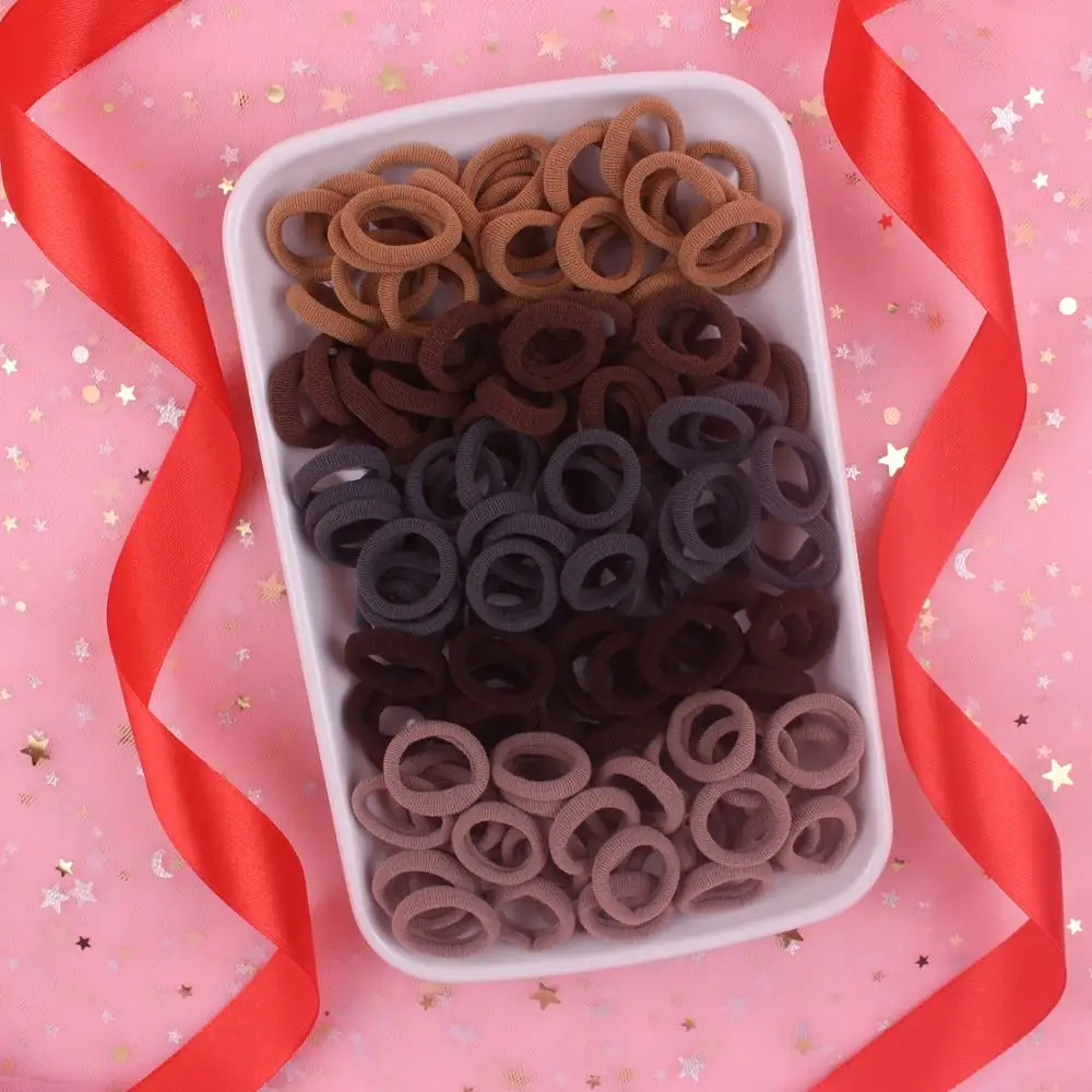 Новинка 2019 модные эластичные повязки для волос из спандекса кофейного цвета 5