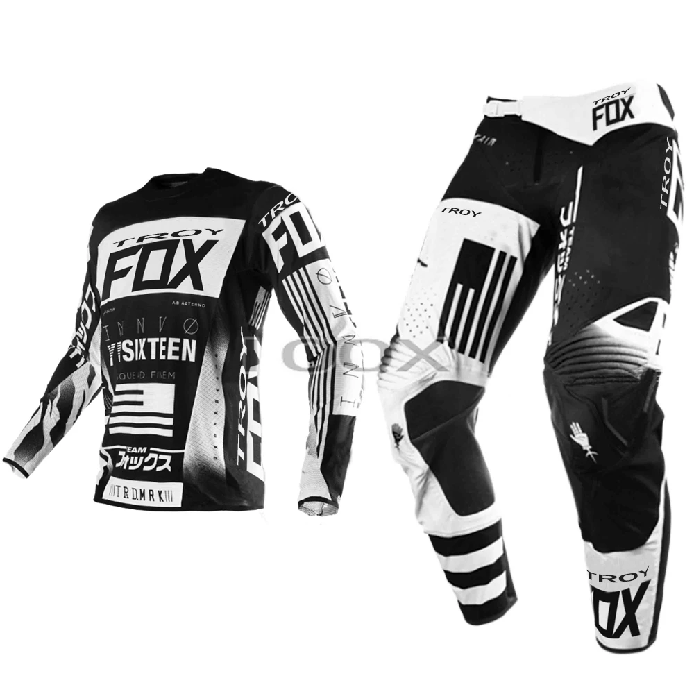 NEW 360 MX Gear Set Motocross Racing ATV Dirt Bike Off-Road Race Gear Pant Jersey Combo Black/White