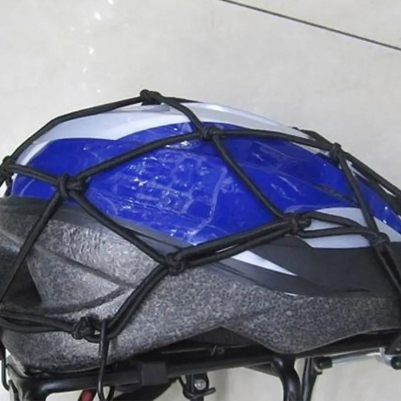

New Multipurpose Motorcycle Cargo Net Stretchable Reflective Mesh with Plastic Hooks