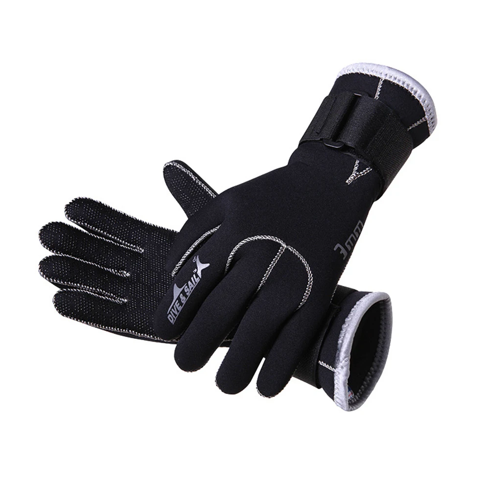 

3mm Neoprene Diving Gloves Men Wetsuit Gloves Snorkeling Canoeing Gloves Keep Warm Non-waterproof Hunting Gloves