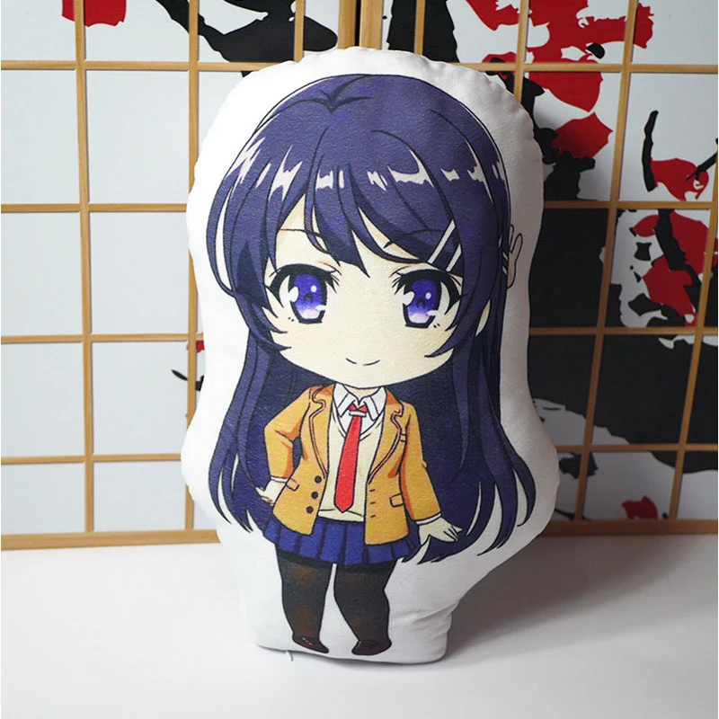 

Аниме плюшевая кукла Rascal Not Dream of Bunny Girl Senpai Sakurajima Mai реквизит для косплея 3D подушка