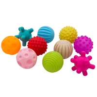 610pcs children stress ball rubber toy ball textured tactile pinch bath toy hand ball for baby trainning infant children toy