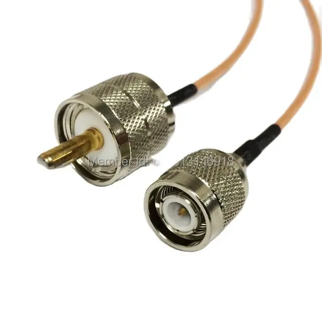 

New UHF Male Plug PL259 Switch TNC Male Plug Jumper Cable RG316 Wholesale Fast Ship 15CM 6" Adapter
