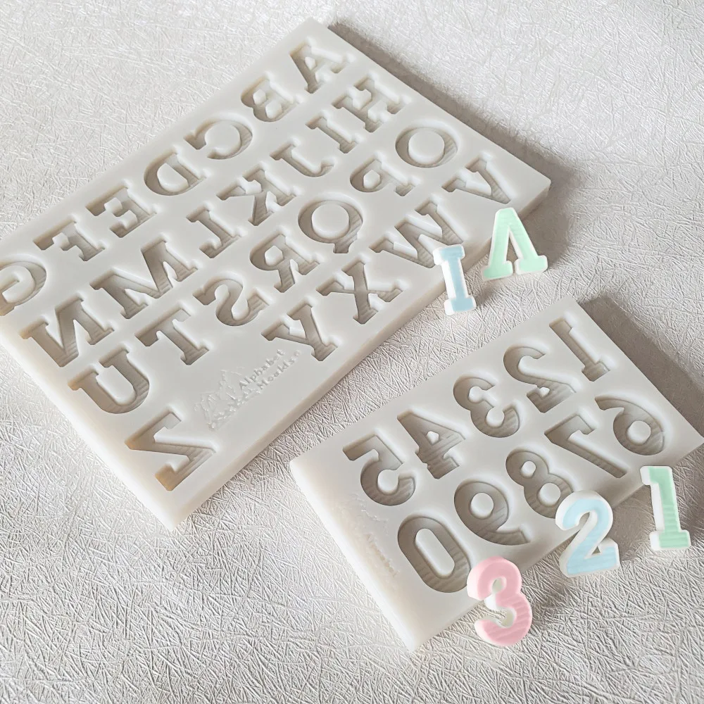 

Letter Silicone Mould DIY Fondant Cake Mold Candy Chocolate Mould Baking utensils m330