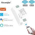Беспроводной пульт дистанционного управления Szaoju с Wi-Fi, приложение для умного дома Tuya + RF 433 МГц, релейный модуль с таймером, настенный выключатель для лампы, 220-В переменного тока